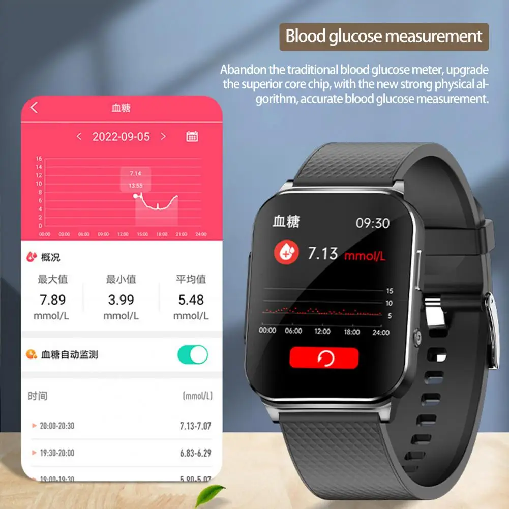 

Sports Smartwatch Large Screen IP67 Waterproof Health-Monitoring Bluetooth-compatible Unisex Wristwatch Smartwatch for Outdoor