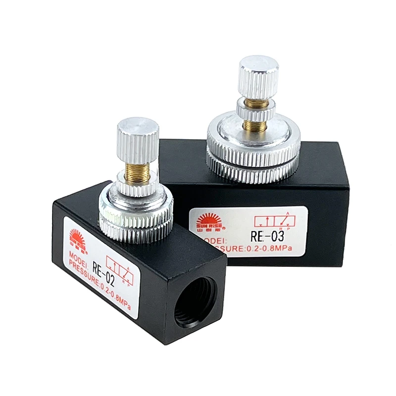 

TWSNS One-way Throttle Air Flow Control Valve RE-01 RE-02 RE-03 RE-04