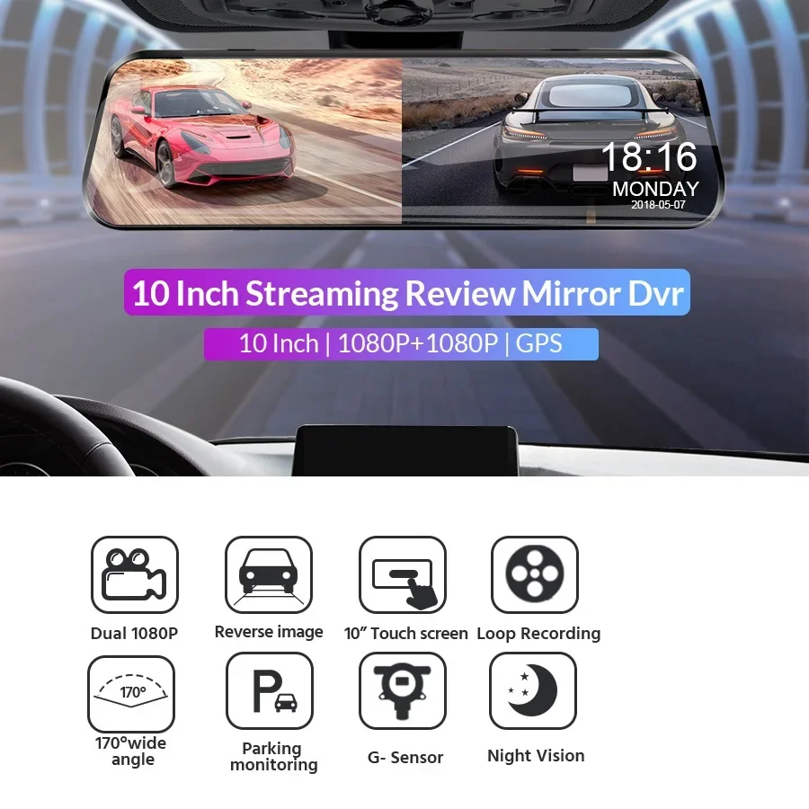 ڵ ̷ Ĺ  ķ ڵ ̷ ڽ  1080P 2-in-1 ̷ Dvr  ڴ ڵ Dvr   ڴ