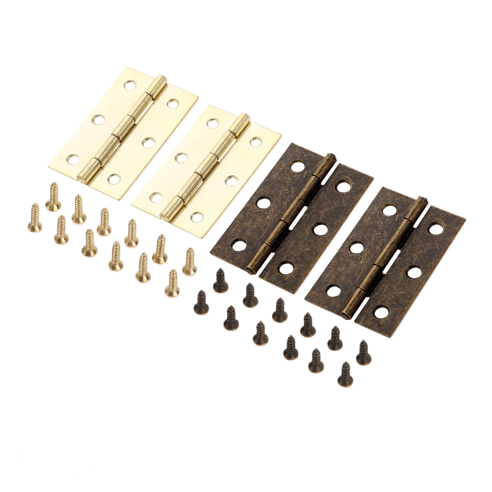 

2pcs 60*37mm Furniture Dollhouse Door Hinge 60*37mm Jewelry Chest Gift Wine Wooden Box Case