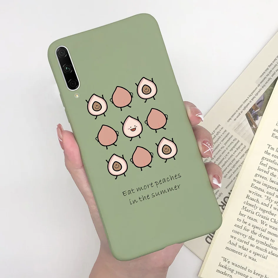 Fashionable Matte Silicone Phone Case - Cute Girl with Flower & Butterfly Design - 6.59