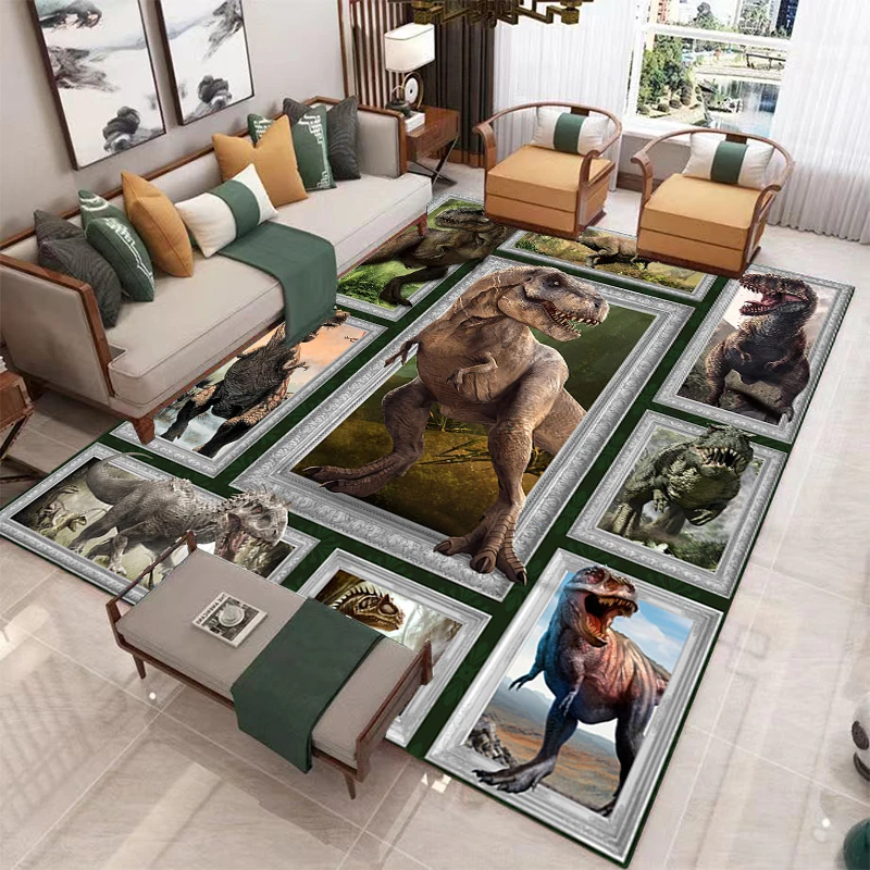 Jurassic Park Carpet Kids Carpets Living Room Tea Table Mats Bedroom Rug Washable Floor Mats Household Area Mat Dinosaur Rug