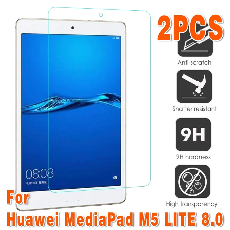 2 Pezzi Di Vetro Temperato Per Huawei Mediapad M5 Lite 8 Pollici Tablet Schermo In Vetro Temperato Protezioni Pellicola Mediapad M5 Lite 8 Jdn2-L09