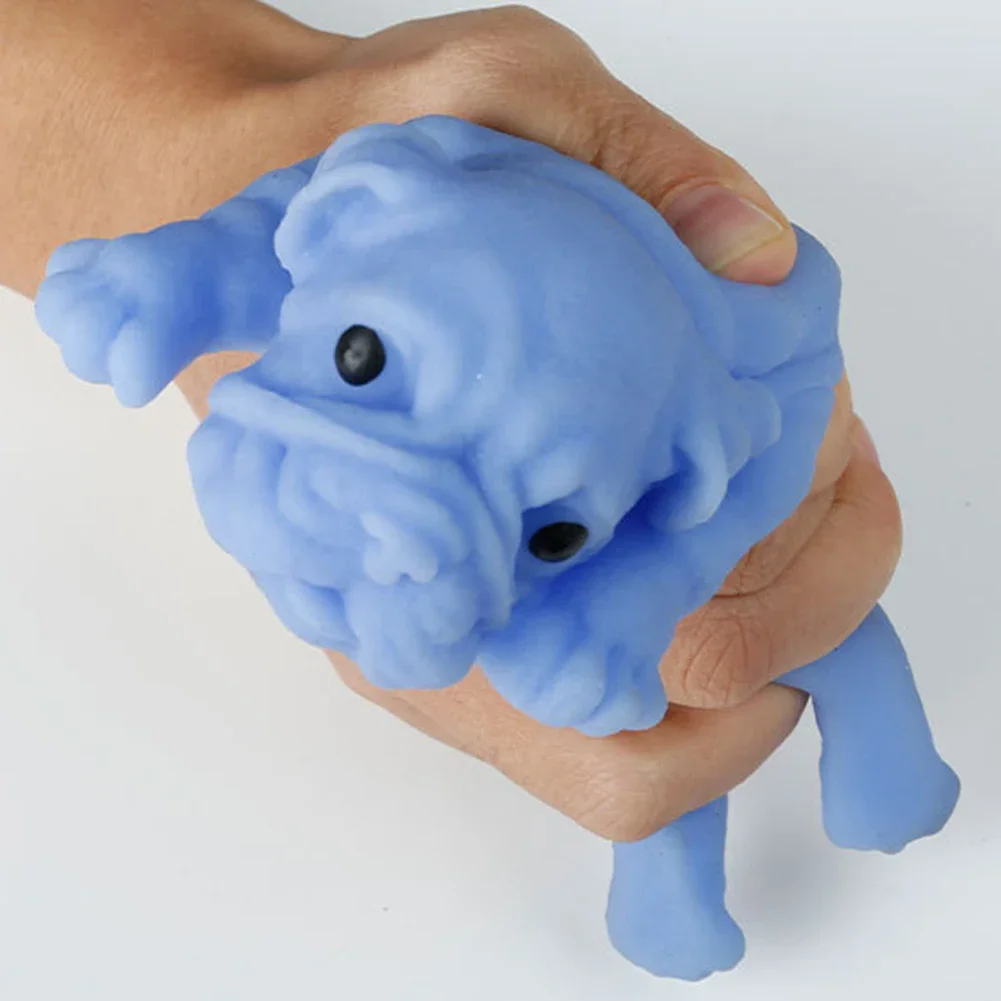 Soft Cute Realistic TPR Bulldog Soft Animal Stress Relieve Kids Adult Toy Animal Dog Anti Stress Dog Gift Stress Reliever Toys 2
