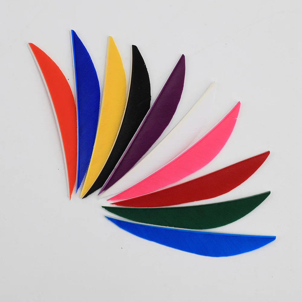 50pcs  3inch Banana Fletching Arrow Feathers Real Natural feather Turkey Feather Archery Arrow Accessory Fletches Vanes 4
