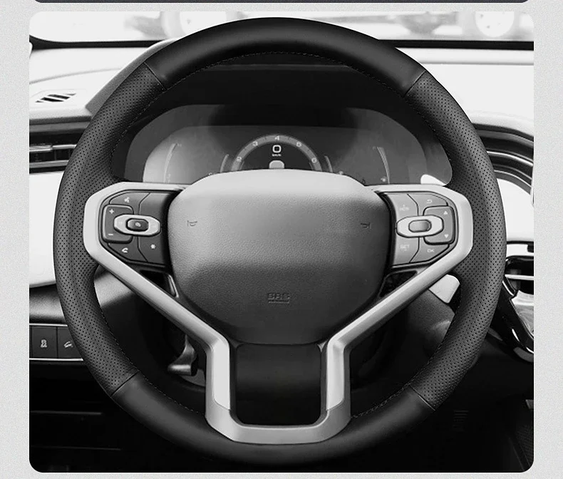 

Suitable For HAVAL H6 2021 2022 Hand-sewn Leather Steering Wheel Cover