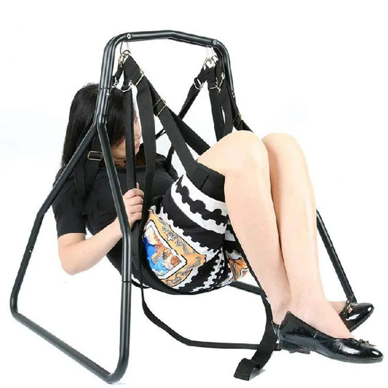 Toughage Sex Swing Chair With Stand Attachment Sling Sex Hammock Flirt Essential Furniture Fetish Bandage Toy For Couple