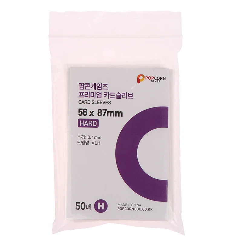 50 개 한국 카드 슬리브 무산 투명 CPP 하드 3 인치 포토 카드 홀더 홀로그램 보호 필름 앨범 바인더