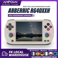 Console de jeu portable ANBERNIC RG40XX H, écran 4'', système Linux, joystick, effet d'éclairage RGB, lecteur de jeux vidéo rétro RG40XXH, cadeau 1