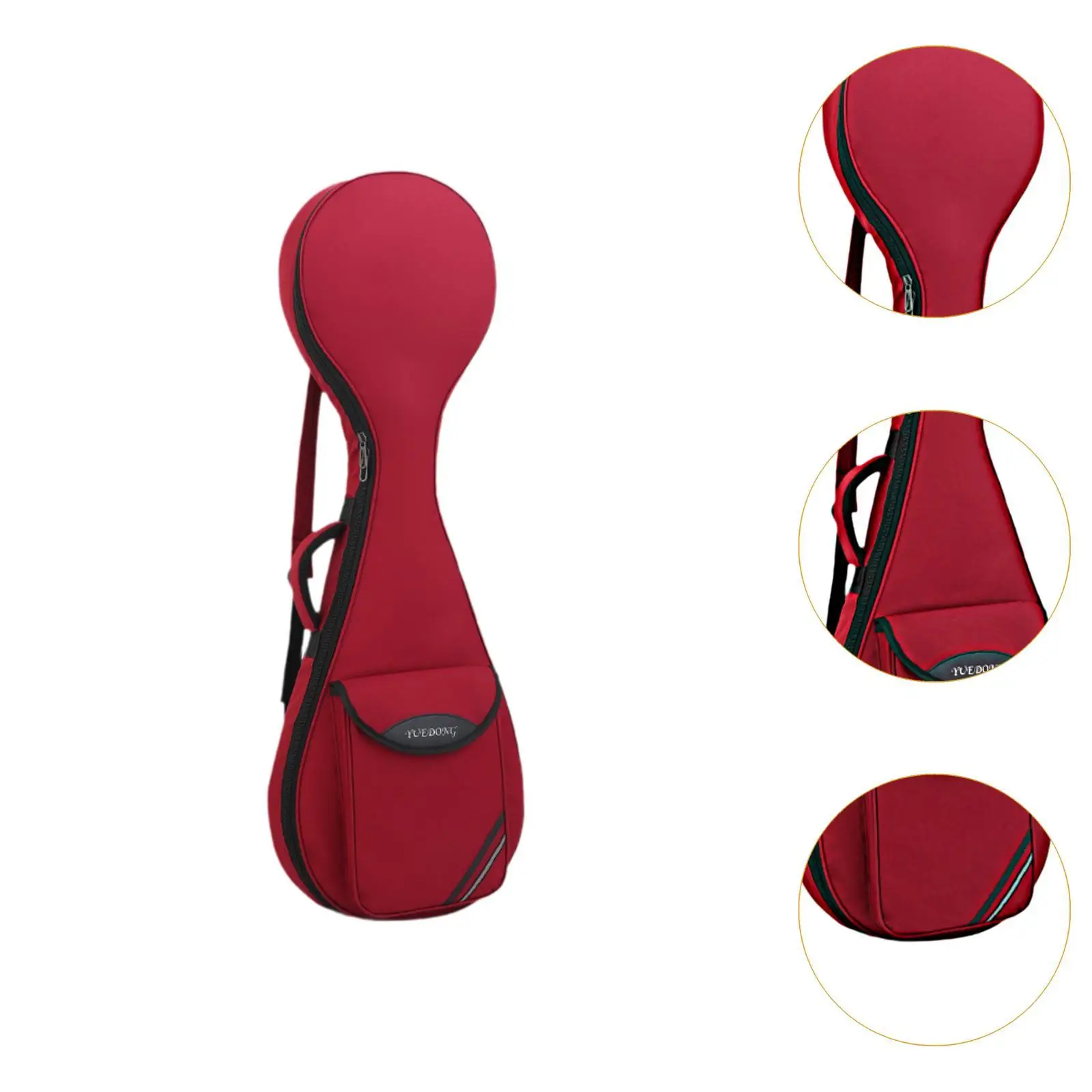 Pipa Case Lightweight Protection Case with Pocket Waterproof Oxford Cloth Thick Padded Portable Pipa Bag Backpack Banjo Gig Bag