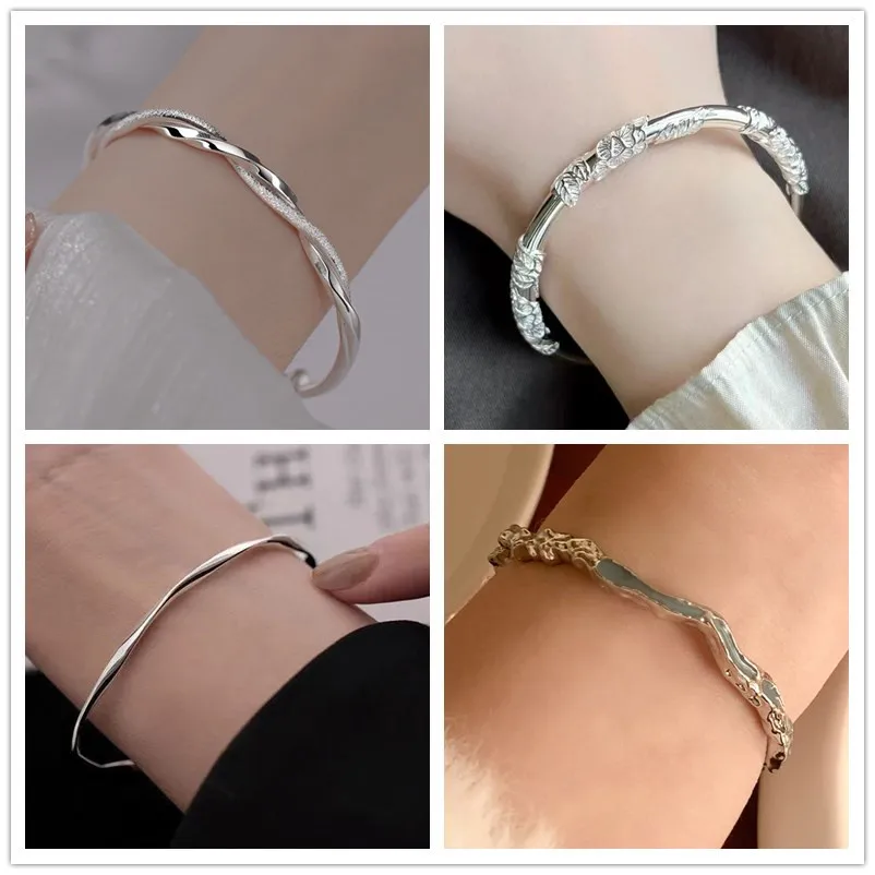 Bracelet Jewelry Fashion Jewelry Gold Color Heart Cuff Bracelets & Bangles For Women Gift Twisted Weaving Bow Charm Crystal Bracelets Adjustable bracelet jewelry