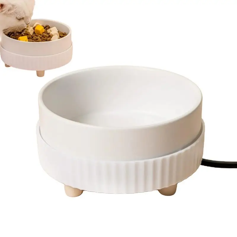 

Dog Heated Water Bowl portable USB Rechargeable Bowl Quiet Drinking Bowl Dispenser For Dogs Kitten Puppy Feeding Home Pet Supply