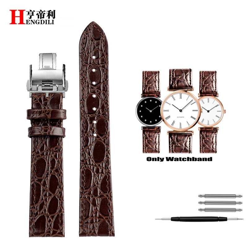Premium Genuine Leather Watchband Strap - Elegant Wristband Bracelet