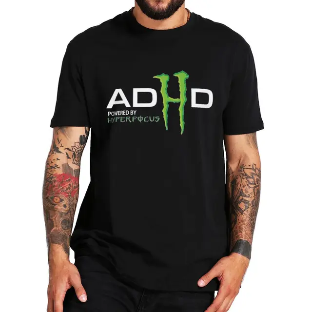 ADHD 하이퍼 포커스 생산력 몬스터 티셔츠