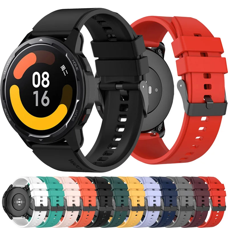 22mm Watch Strap For Xiaomi Mi watch Silicone Smartwatch Belt Bracelet