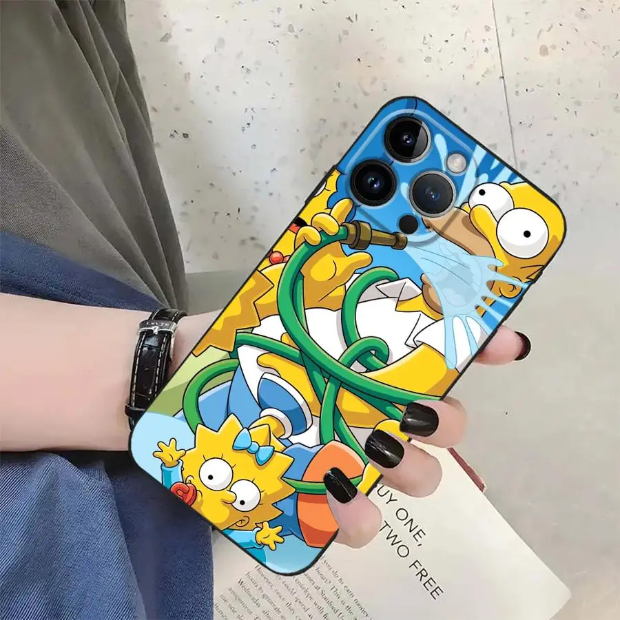 Mischievous Simpson Soft Back Phone Cover Case