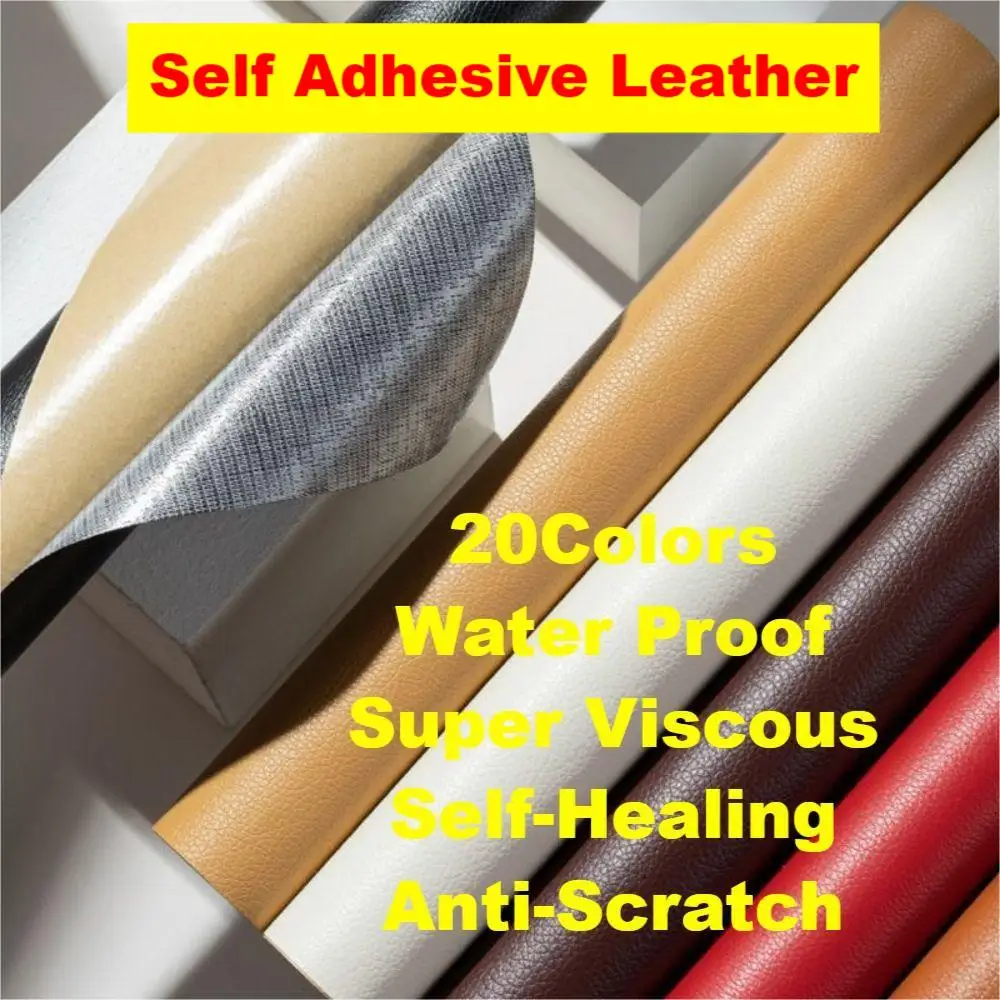 50cmx138cm Self Adhesive Leather Repair Kit Patch For Sofa Car Sticker