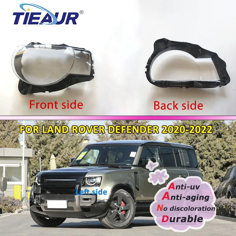

Car Headlight Lens Cover Glass Shell Headlamp Transparent Lampshade Auto Waterproof Mask For Land Rover Defender 2020 2021 2022