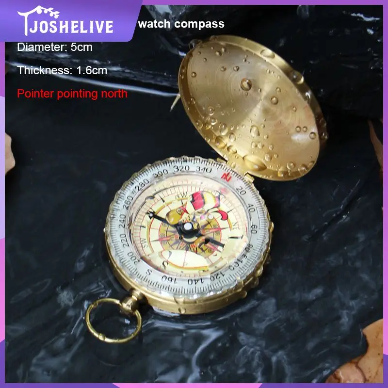 

Кемпинговый компас, металлический карманный компас, детский Компас для пеших прогулок, кемпинга, охоты, уличный военный навигационный инструмент