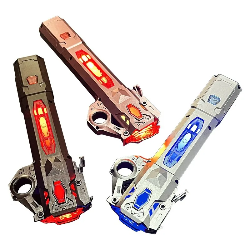 Retractable Lightsaber With Usb Charge Finger Rotating Laser Sword Flash Luminous Sound Cos FX Duels Battle Toy For Kids Adult