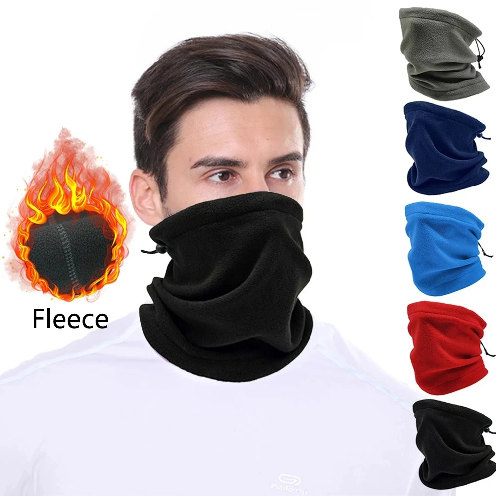 Polar Fleece Neck Tube Ear Warmer Fishing Skating Running Sport Scarf Face Mask Camping Hiking Neck Warmer Warm Cycling Headwear