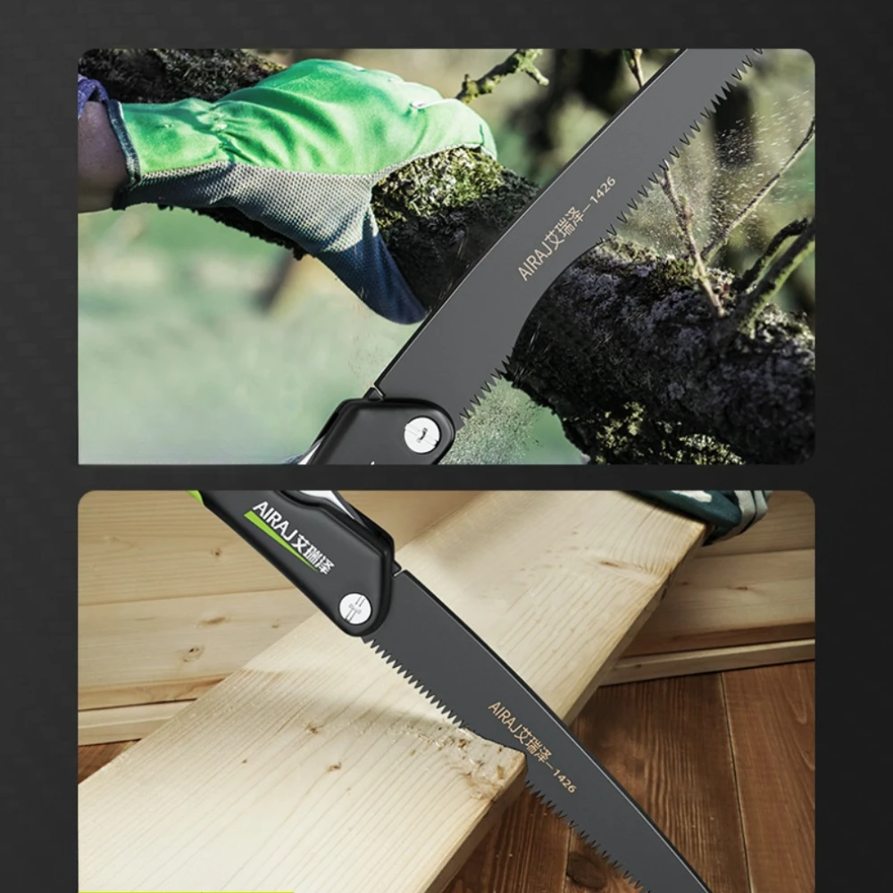Description Picture 4 of itemNew Folding Saw SK9 Steel Sharp Wear-resistant Portable Household Hand Saw Woodworking Saw 205mm 235mm Blade Length