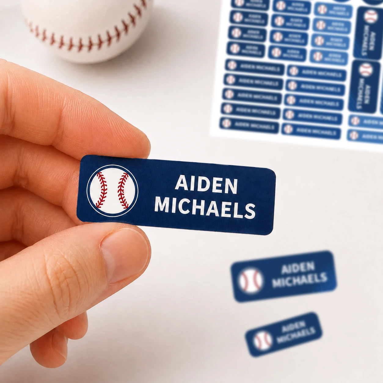 Customized Name Stickers for Sports Gear, School Supplies & More
