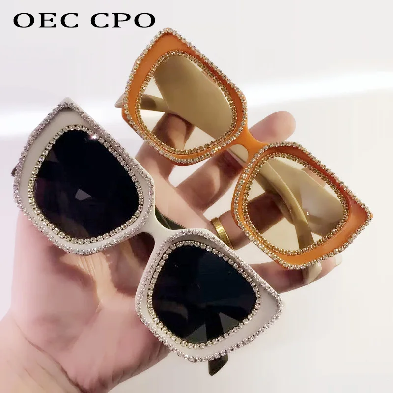 Square Diamonds Sunglasses Women 2023 Fashion Rhinestone Sun Glasses Men Outdoor Shades Punk Eyewear Female UV400_voghion.com