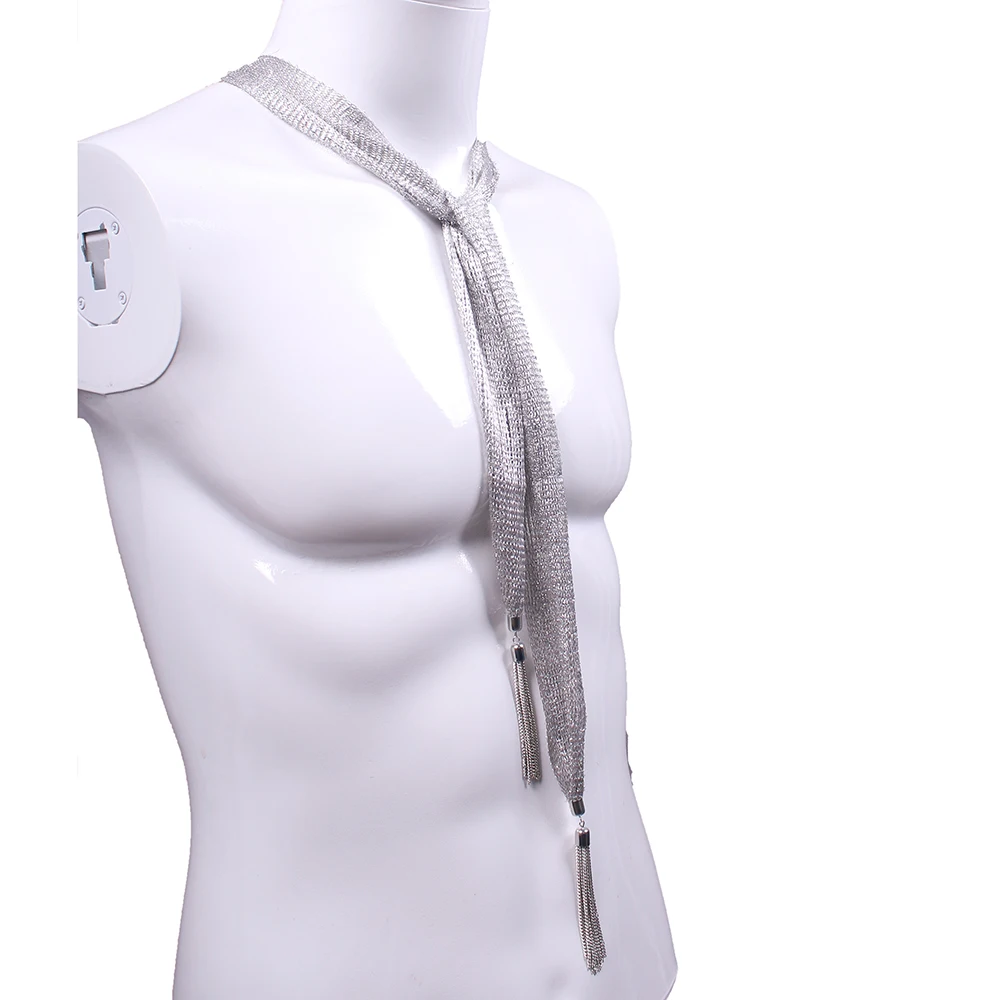 Neck tie,anime necktie,cosplay necktie Good Omens Crowley cosplay silver tie scarf David Tennant Original JK Tie Necktie Accessories Halloween Party Prop Gift