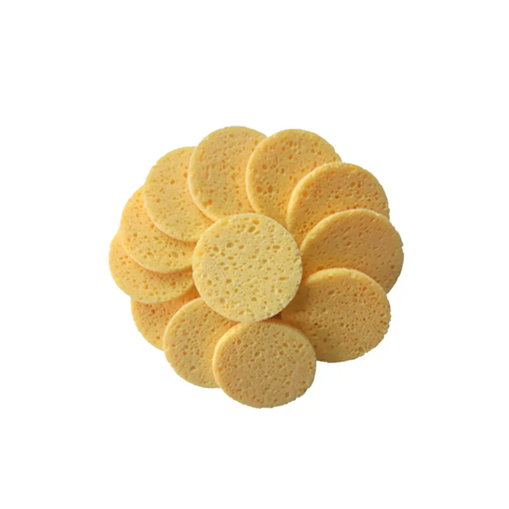 20Pcs 메이크업 코튼 패드 부드러운 피부 친화적인 페이스 클리닝 퍼프 라운드 60x8mm 메이크업 리무버 패드 엑스폴리에이팅