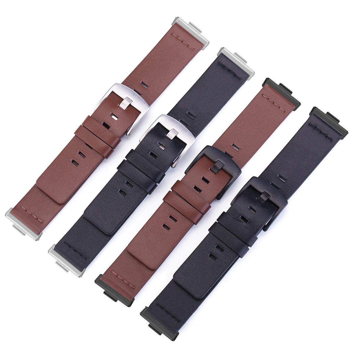 حزام جلدي لساعة Huawei Watch Fit 3 حزام ساعة ذكية...