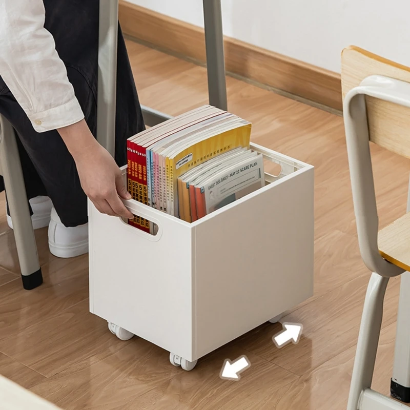 Book Storage Box Plastic Storage Basket Large Capacity Book for Office