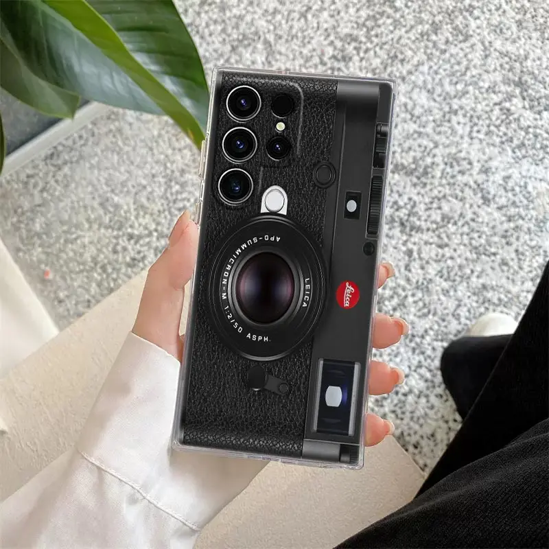 thumbnail image 1 of Retro Camera Circuit Board Phone Case For Samsung Galaxy S24 S23 Ultra S22 S20 Plus S21 FE Clear Cases Music Tapes Cover Fundas, 1 of 5