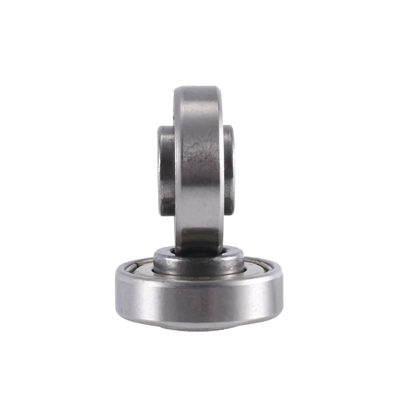 A68P-55Mm X 18Mm 수하물 가방 교체 바퀴, PU 회전 캐스터 휠 탄소강 베어링 수리 키트 검정색