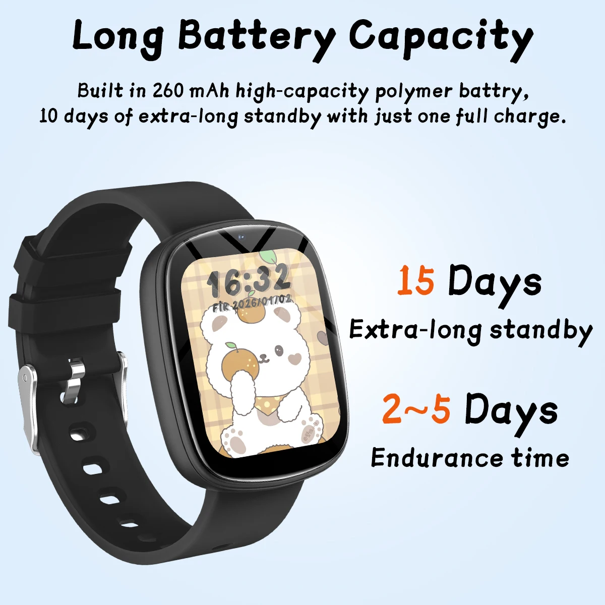 2026 New Smart Watch Kids1.83 Inch Display 22 Games Sleep Monitor Camera Alarm Clock Children Kids Smartwatch Boys Girls Gifts 6