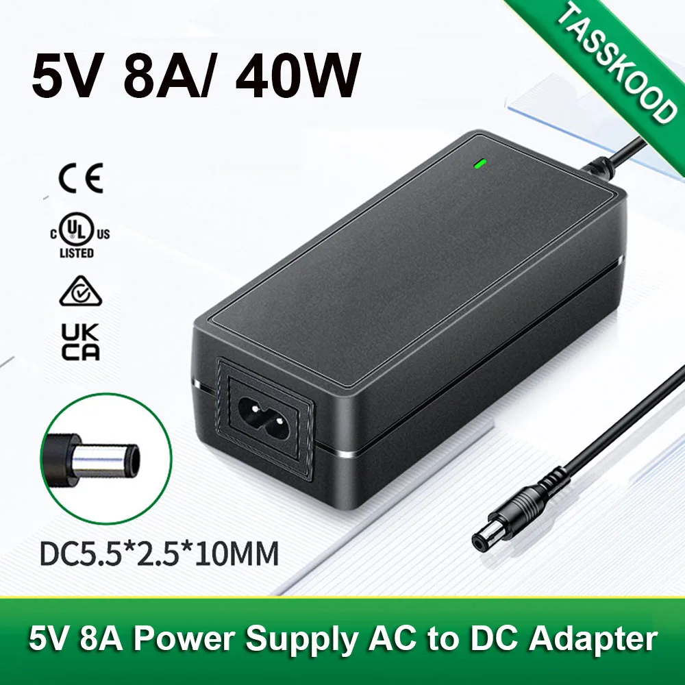 5V-8A-40W-Power-Supply-AC-DC-Power-Adapter-AC-100-240V-to-DC-5volt ...