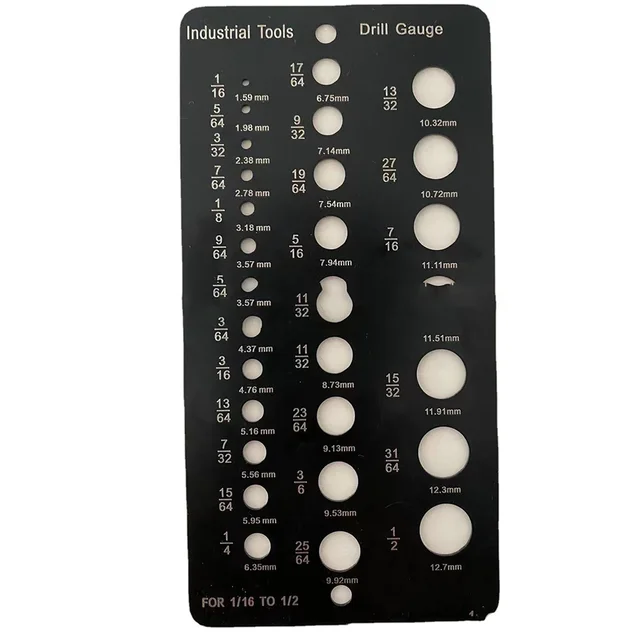 Calibro Angolare Per Trapani - Set 3 Pezzi In Acciaio Inox Per Misurazione E Affilatura