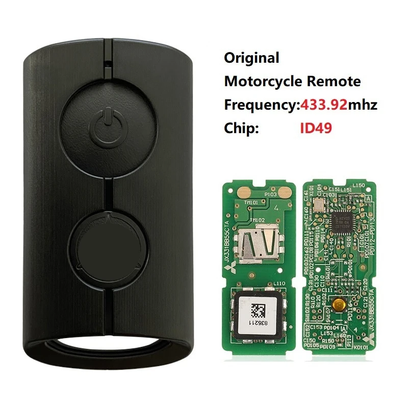 Original For Yamaha Key Fob Motorcycle Remote 433.92mhz Id49