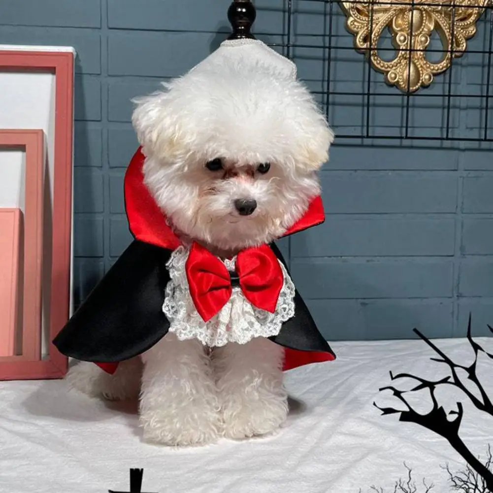 Pet Clothing for Small Pet Demon Cape Costume for Small Dogs Halloween Christmas Dress-up Clothes Parties Puppy