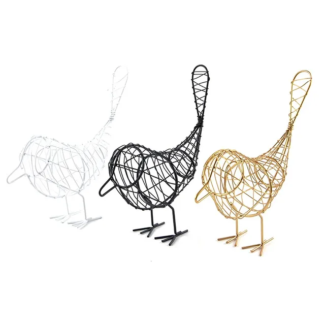 1 Darab Egyszerű Vas Üreges Pár Madárbejárat Nappali Díszek Divat Otthoni Hálószoba Dekorációk Asztali