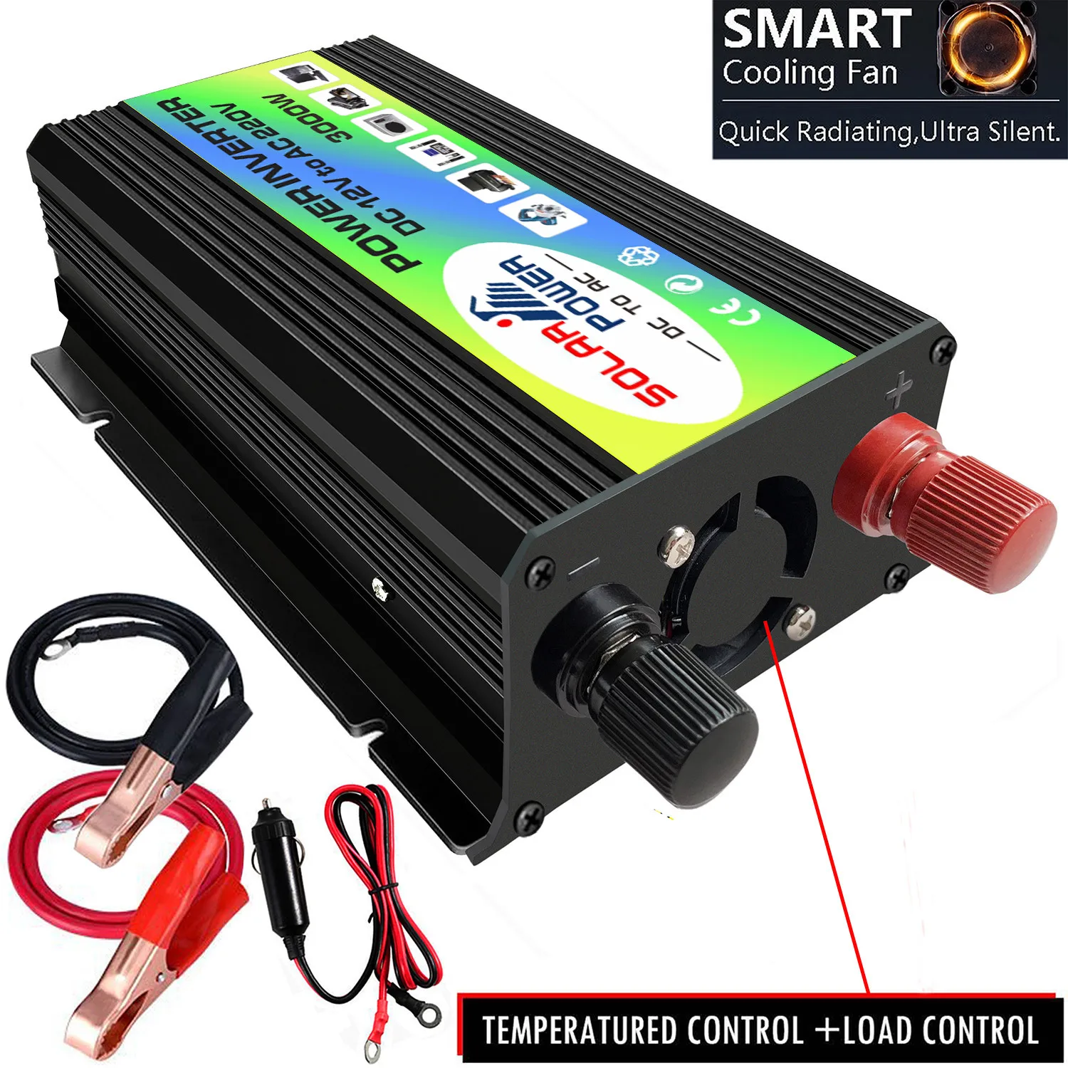 

3000W Solar Inverter Peak Voltage Transformer Converter DC 12V To AC 220V Car Inverter For Solar Inverter Home Appliances