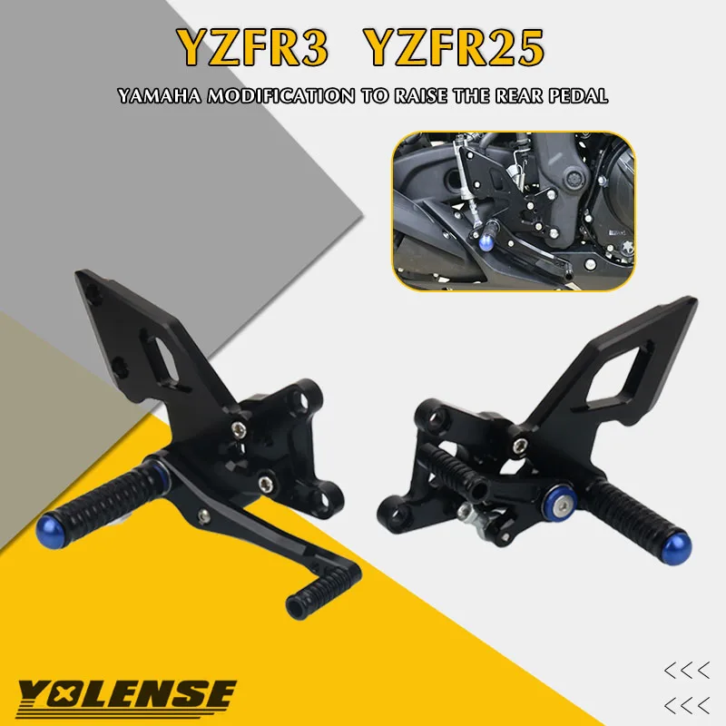 

Подставка для ног для мотоцикла CNC, подставки для ног, задние комплекты, задняя часть для YAMAHA YZF-R3 YZF R3 R25 YZFR3 YZF-R25 MT 03 2015-2022