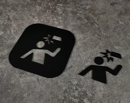 Toilet Signs Hollow Squatting Reminder Signage Doorplate Warm Reminders Indicator Plaque Plate Bathroom WC Wall Door Sticker - Image 19