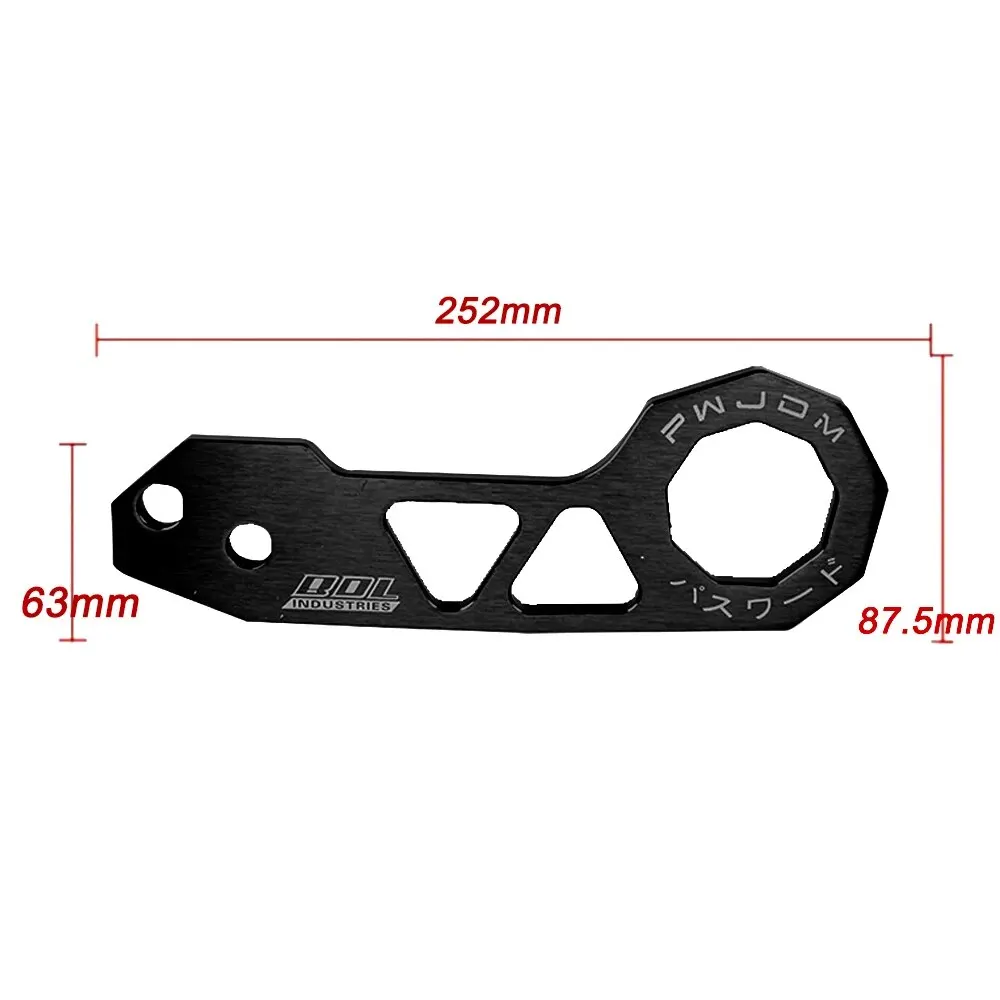 Universal Car Trailer Hook Aluminum Alloy Rhombic Towbar Front Rear Bumper Accessories Towing Tools For JDM tow bar car tow hook