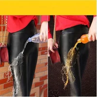 Winter Extra Thick PU Shiny Leather Leggings Pants for Women No Splitting High-Waisted Slimming Long Trousers Plus Size S-5XL - Image 6