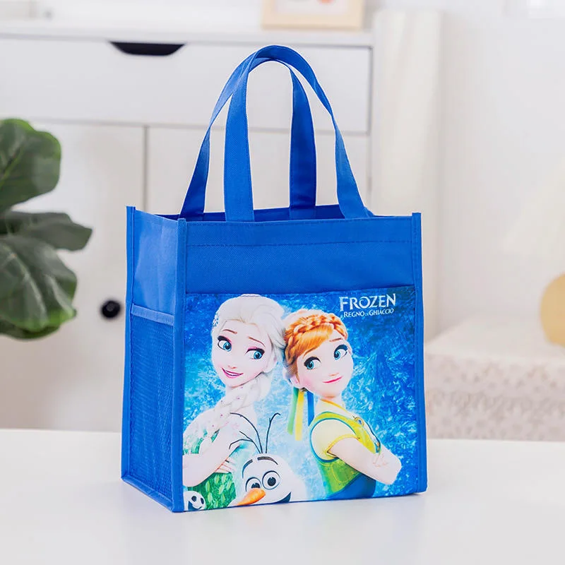 Disney Cartoon Frozen Lunch Bags Boys Stitch Cute Lunch Box Bag Handbag