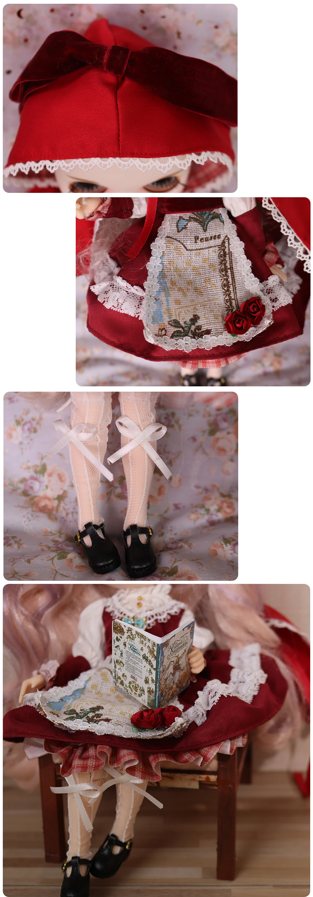 Neo Blythe Doll Halloween Little Red Riding Hood Costume Set 2