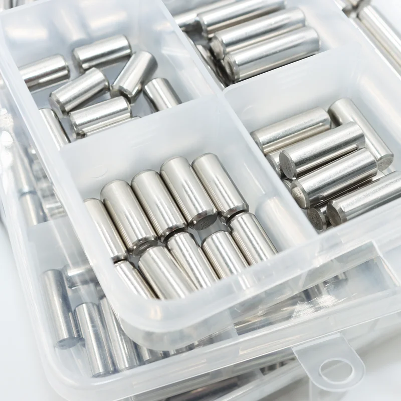 Cylindrical Pin Locating Dowel Set 304 Stainless Steel Fixed Lock Pin Shaft Fixing Metal Solid Rod M1-M8