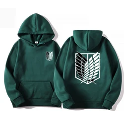 Japan Anime Attack on Titan Men Long Sleeves Hoodies Autumn Casual Pullover Sweats Hoodie Sweatshirts Hip Hop Sweatshirt Clothes