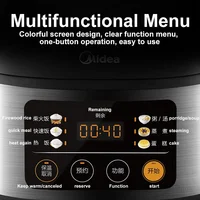Midea-Cuiseur à riz électrique, 3L, écran de document, bouton, cuiseur multifonctionnel, menu, ménage, marmite pour la cuisine 3